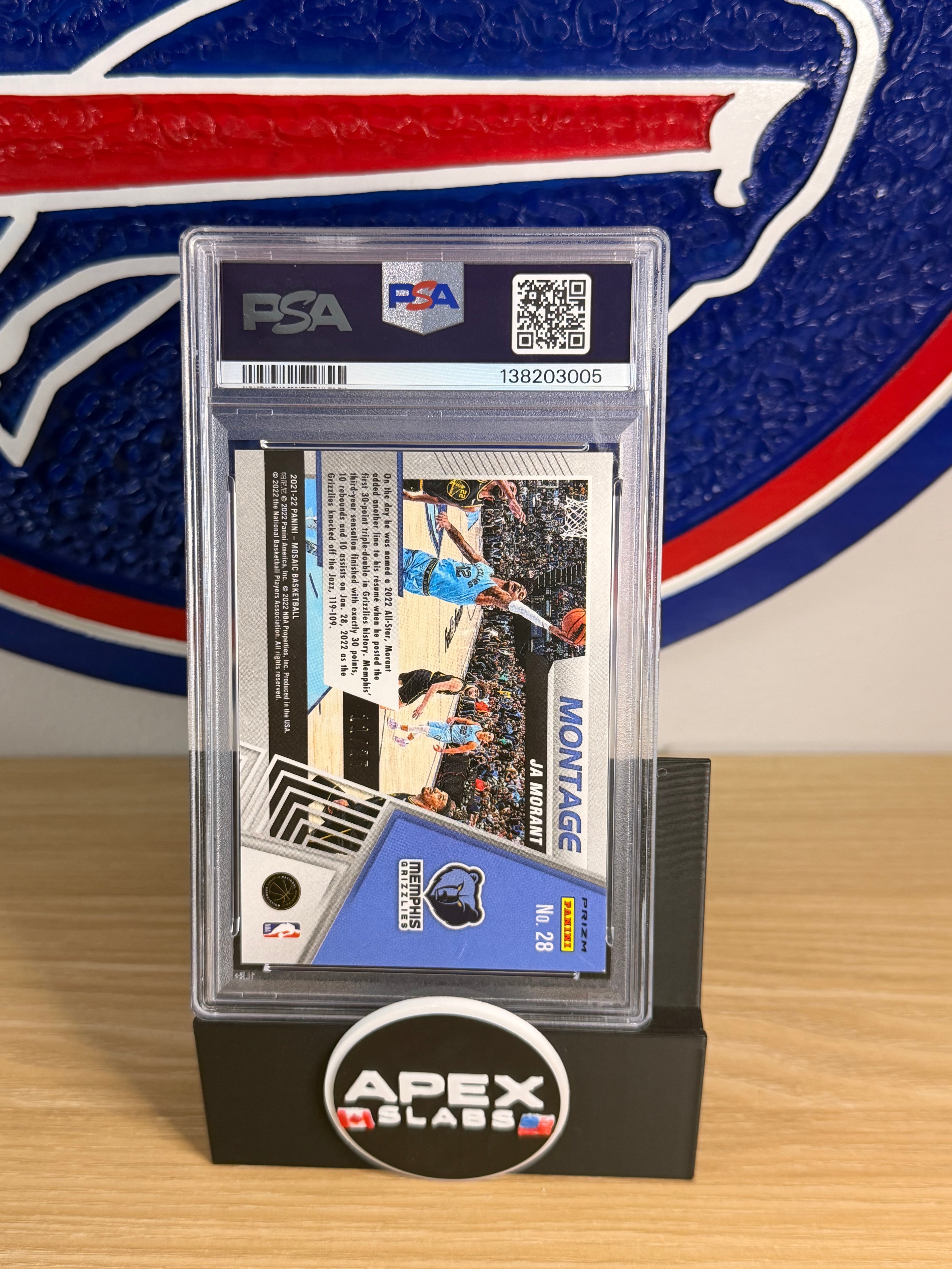 Ja Morant 2021 Mosaic White PSA 9