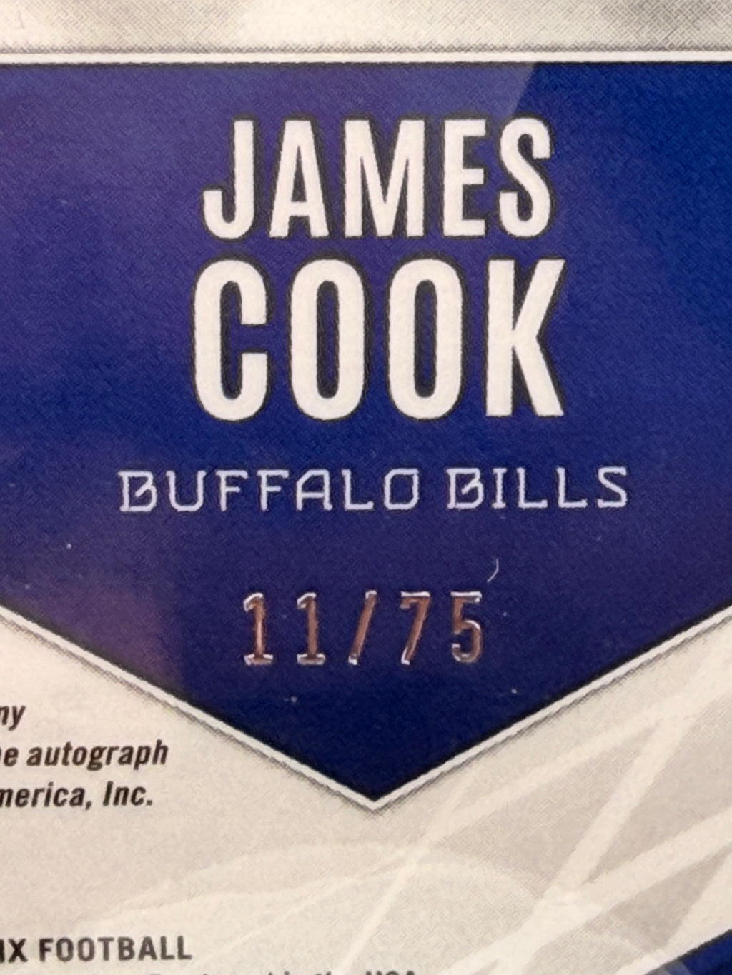 2022 Phoneix James cook rookie auto /75