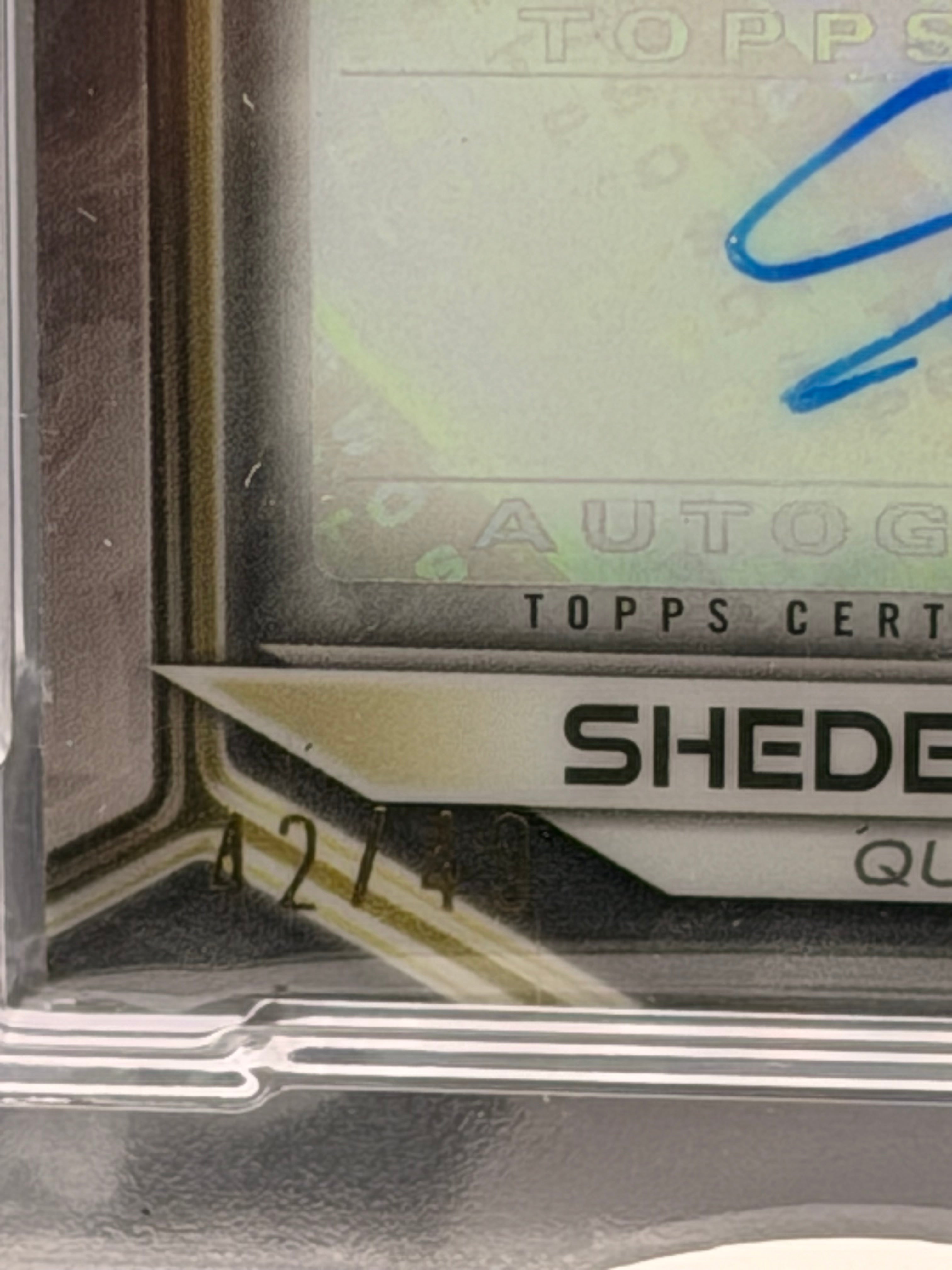 2023 Bowman University Best Prospect Jumbo Relic Autographs Shedeur Sanders