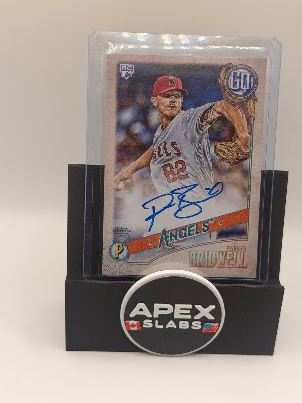 2018 Topps Gypsy Queen Parker Bridwell Auto Los Angeles Angels Rookie RC