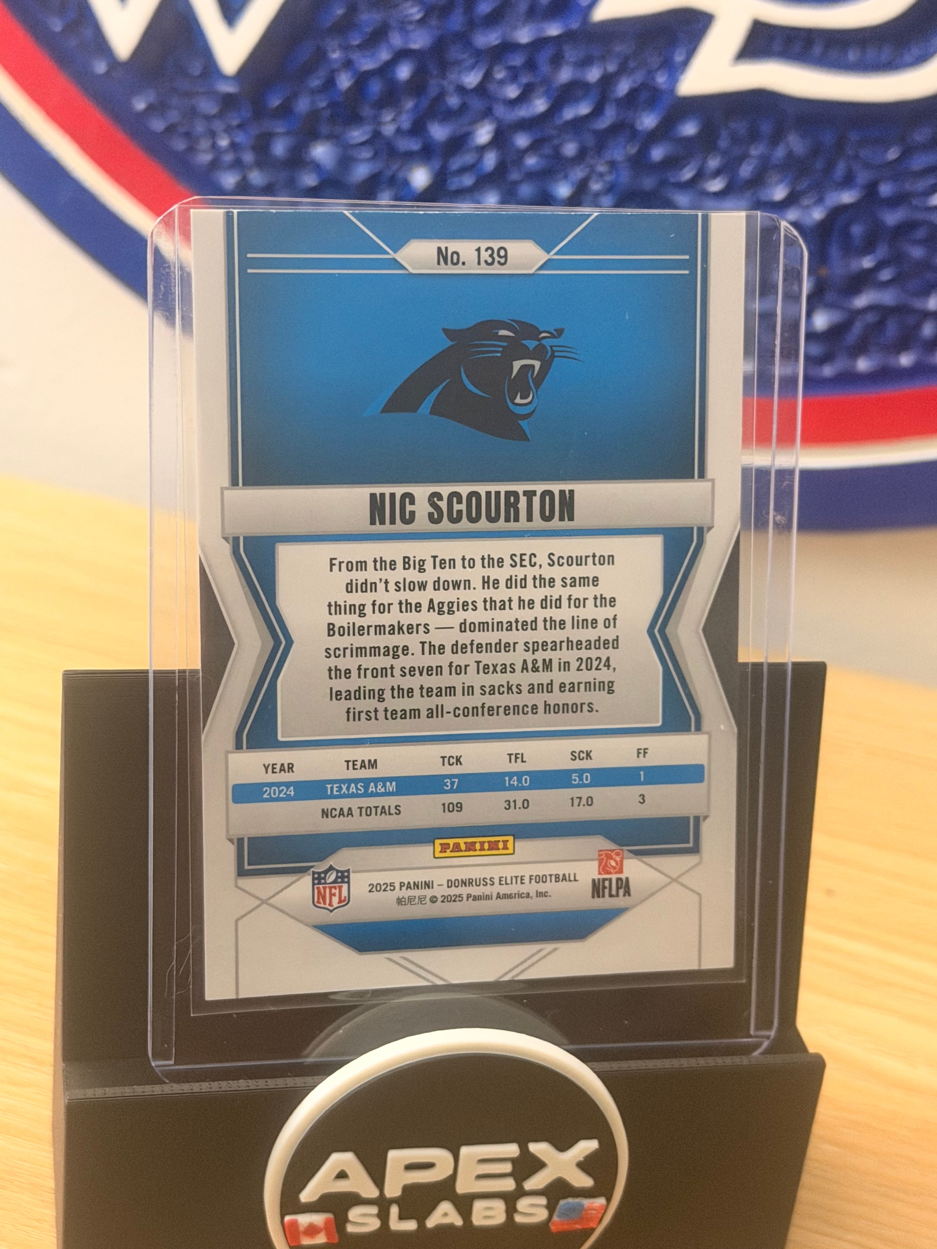 2025 Panini Donruss Elite – Nic Scourton RC /649