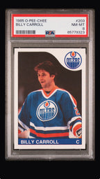 1985 O-Pee-Chee Billy Carroll #203 PSA 8