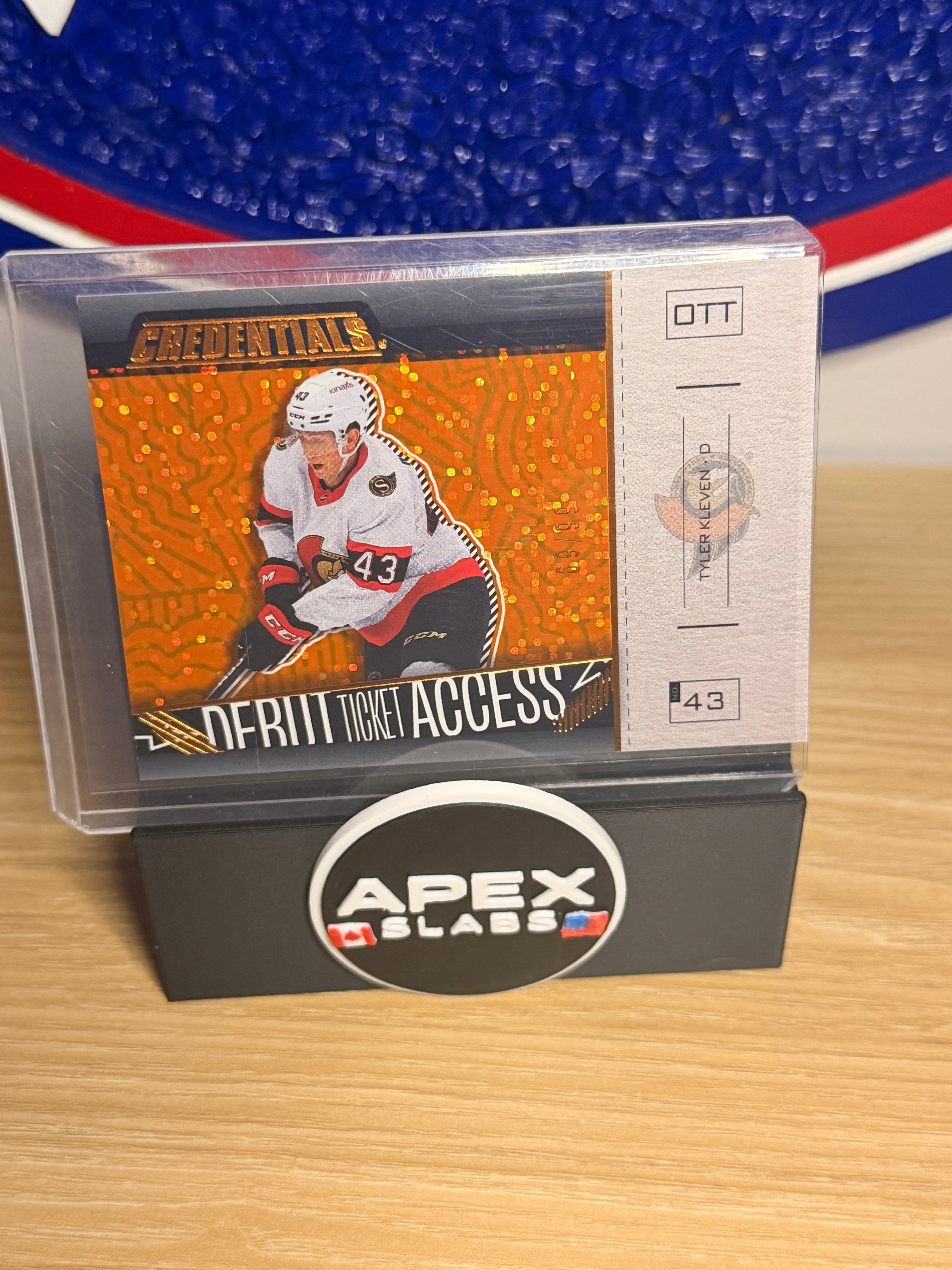 Tyler Kleven 2023-24 Upper Deck Credentials Debut Ticket Access Orange #171