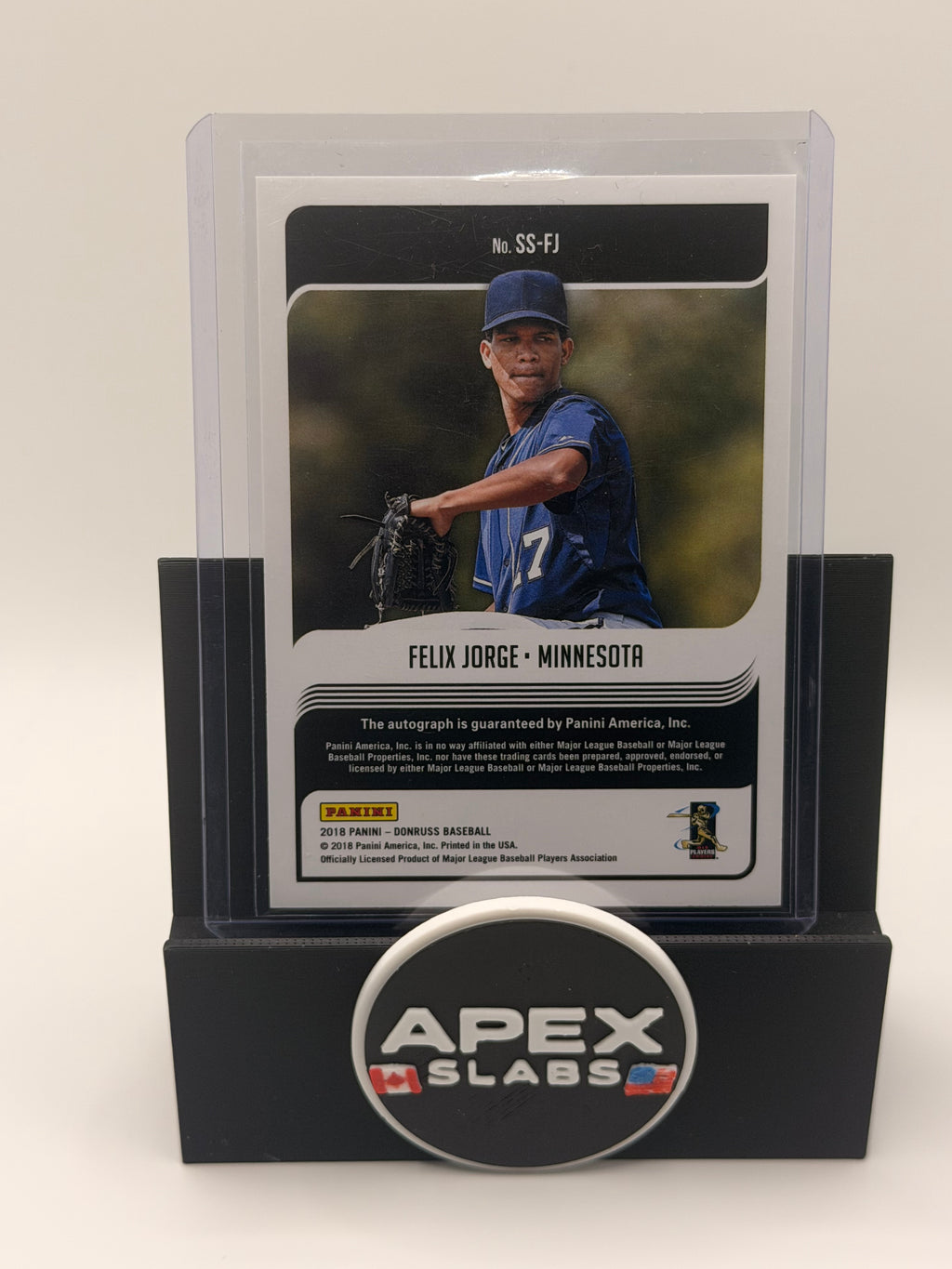 2018 Donruss Signature Series Felix Jorge Auto