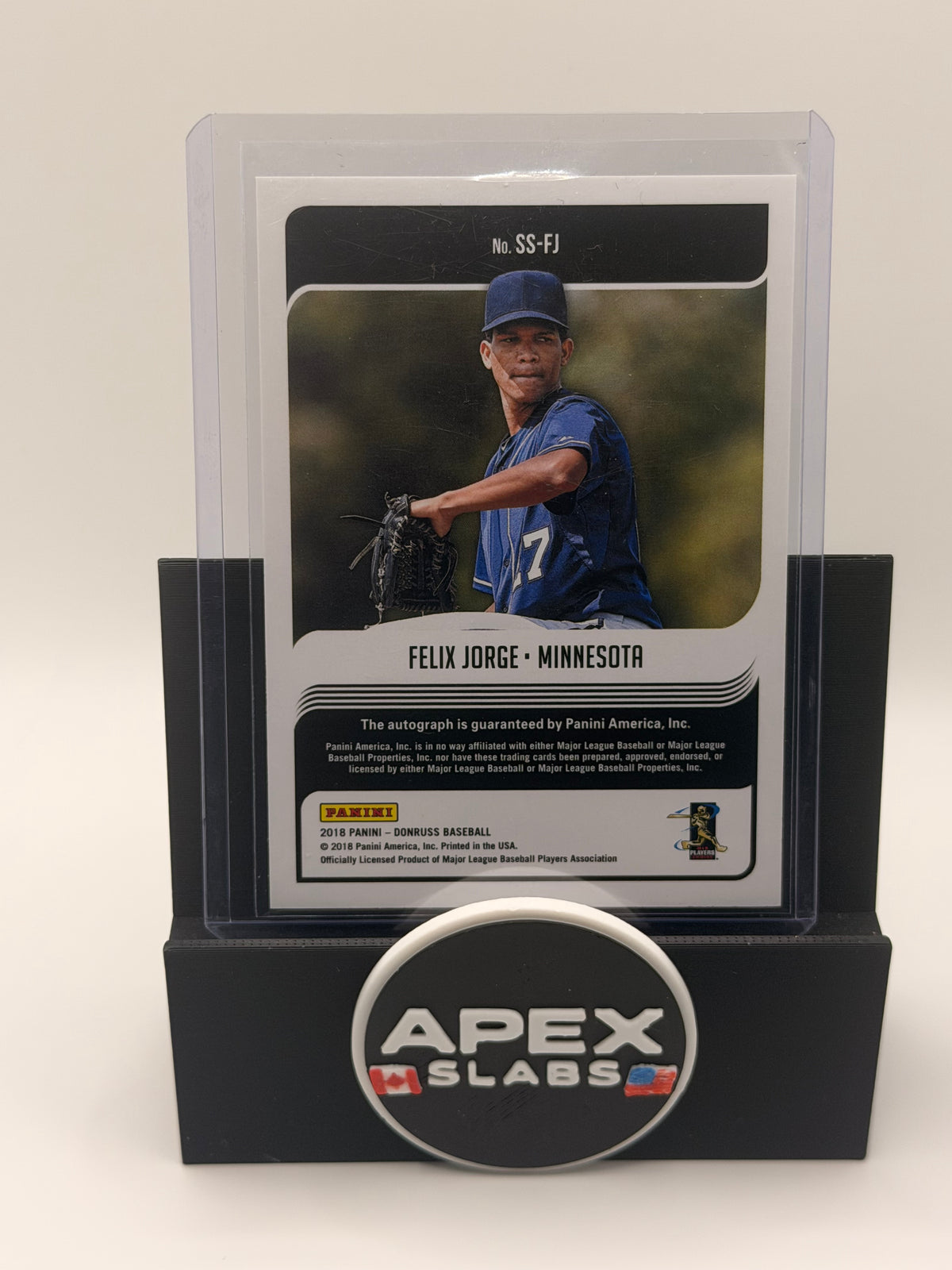 2018 Donruss Signature Series Felix Jorge Auto