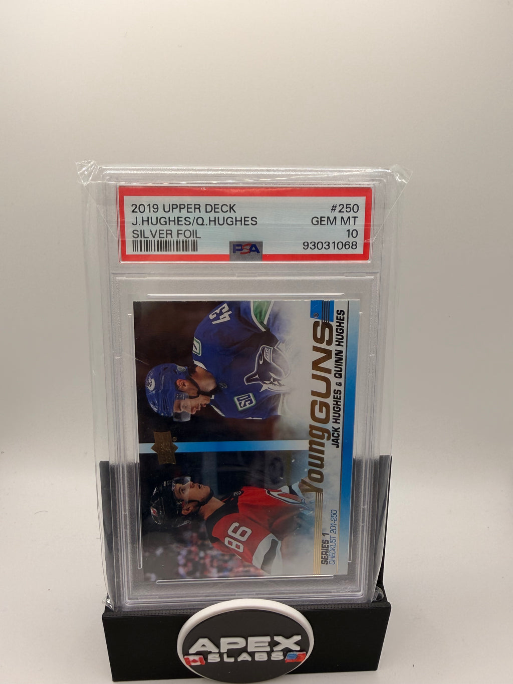 2019 Upper Deck J.hughes/q.hughes #250 psa 10