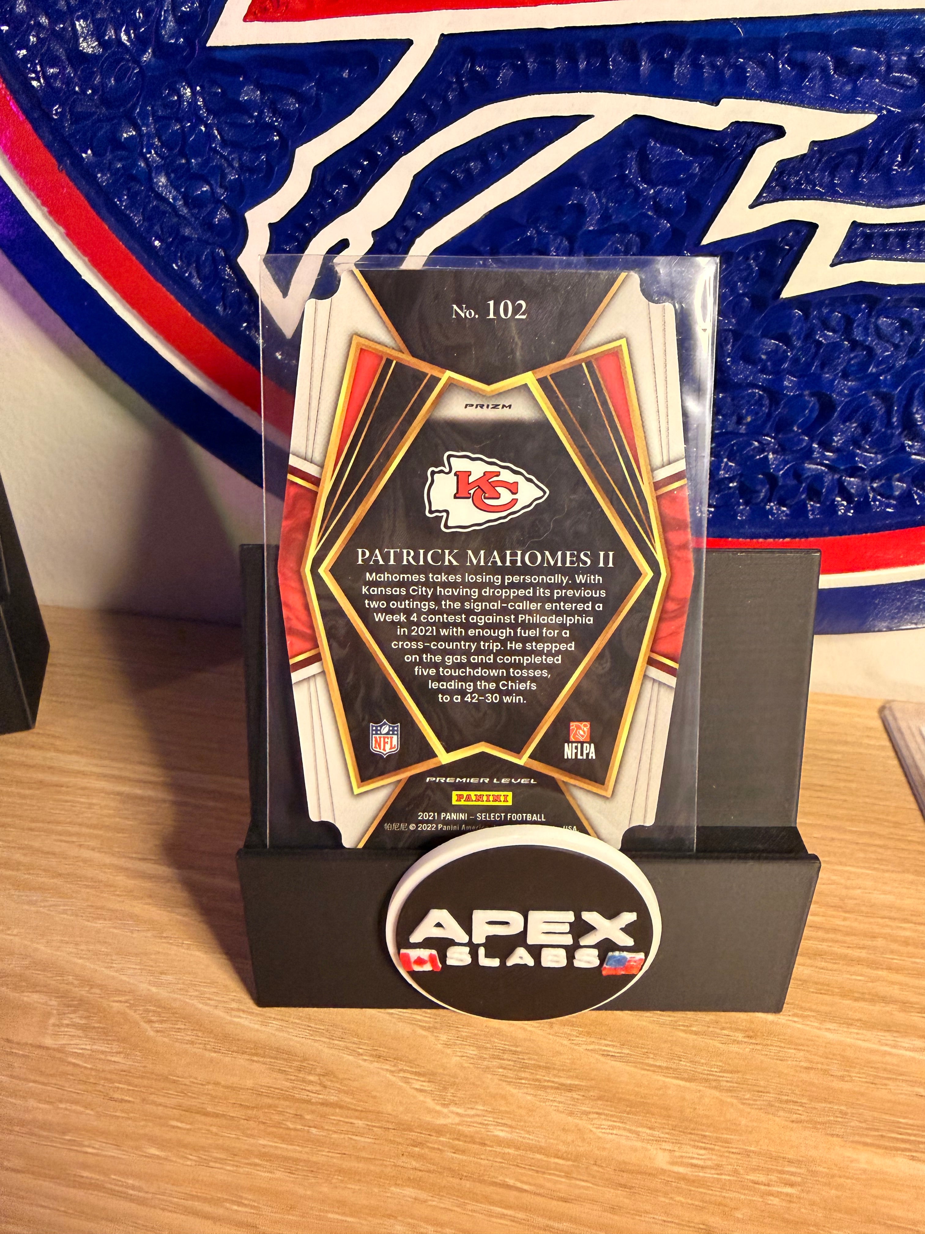 Patrick Mahomes #102 rouge et bleu sélectionne