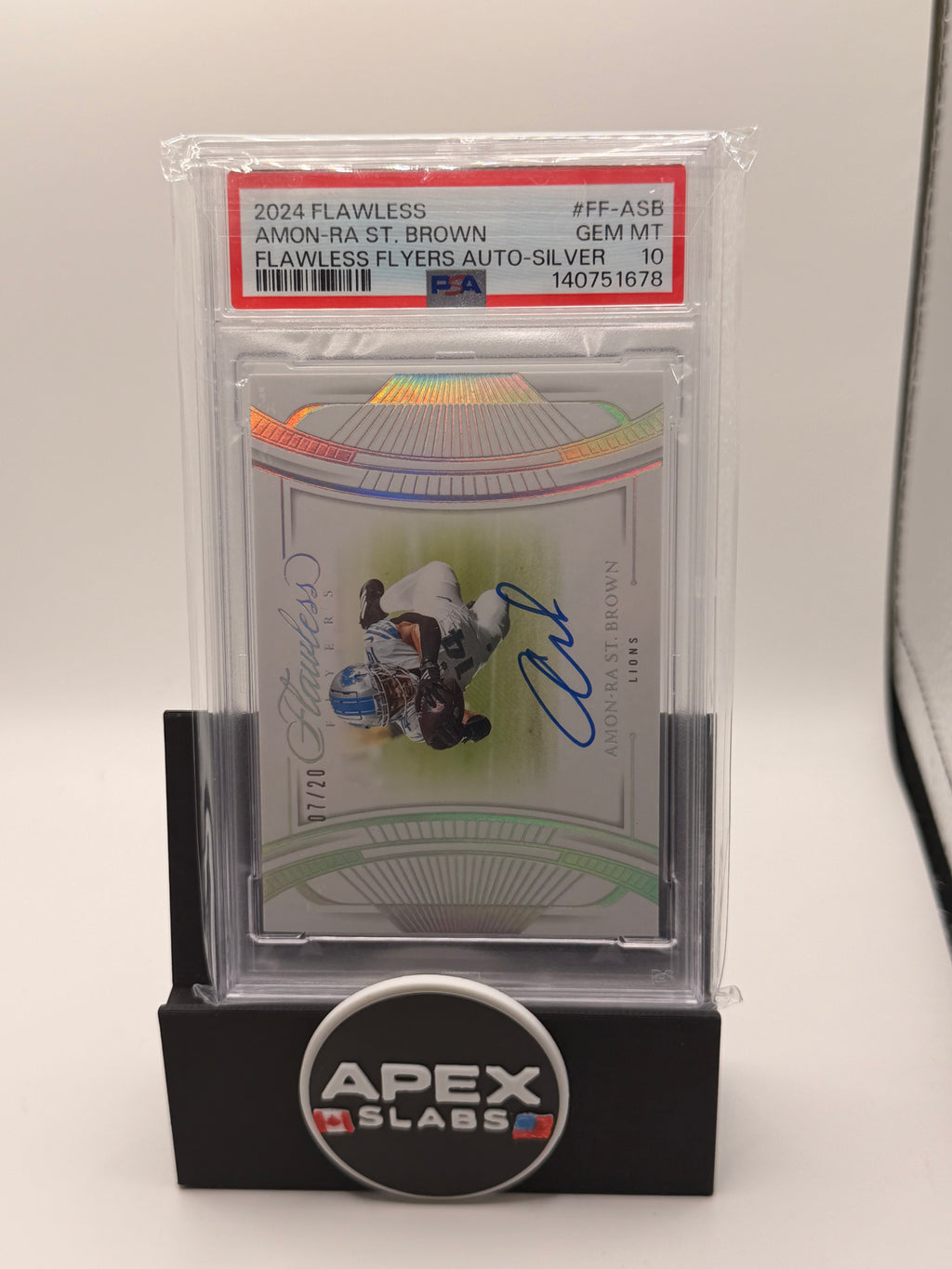 2024 Panini Flawless Flawless Flyers Autographs Amon-Ra St. Brown