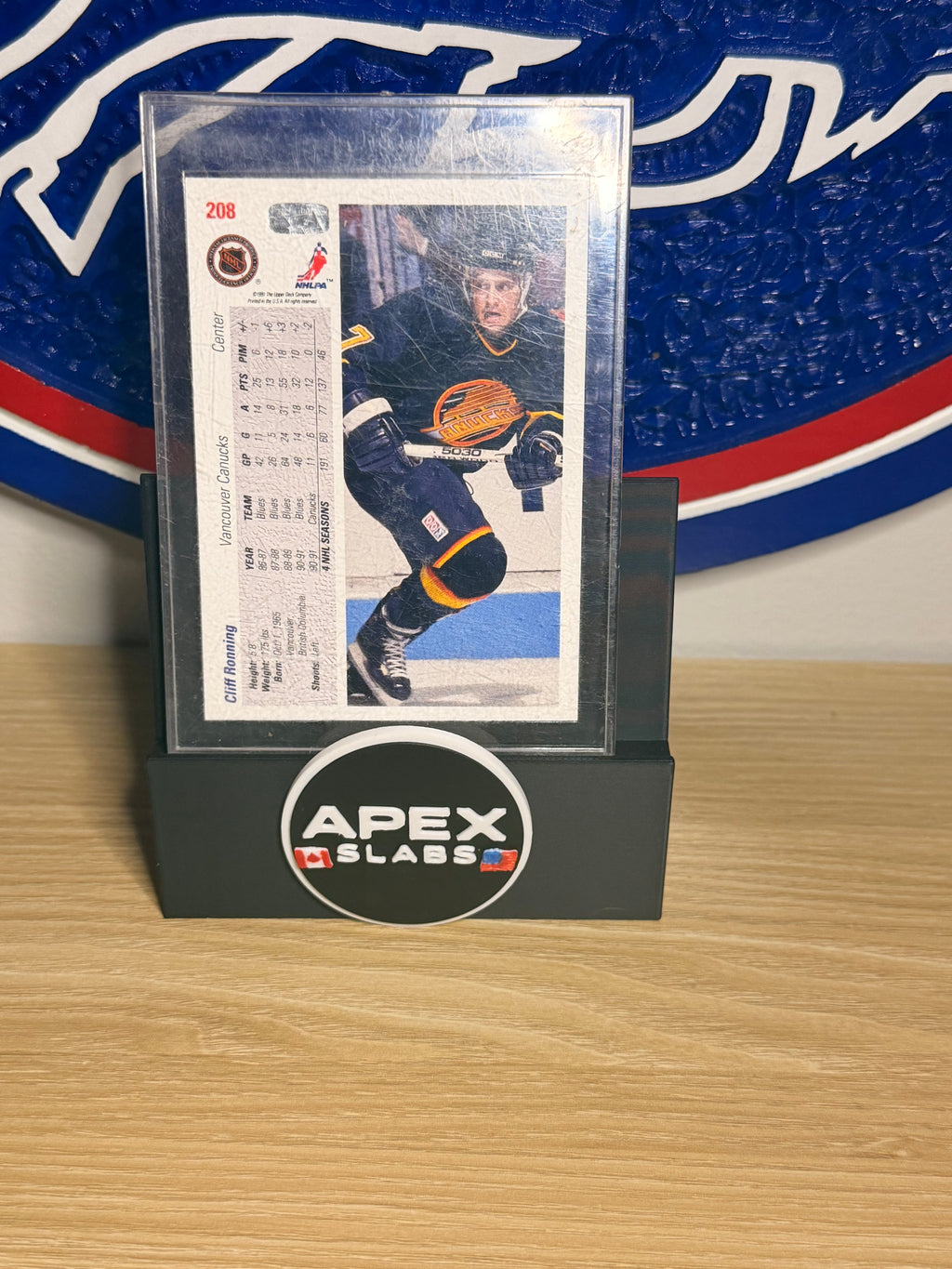 Cliff Ronning 1991-92 Upper Deck #208 Auto
