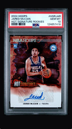 2024 Panini Nba Hoops Hot Signatures Rookies Jared Mccain PSA 10