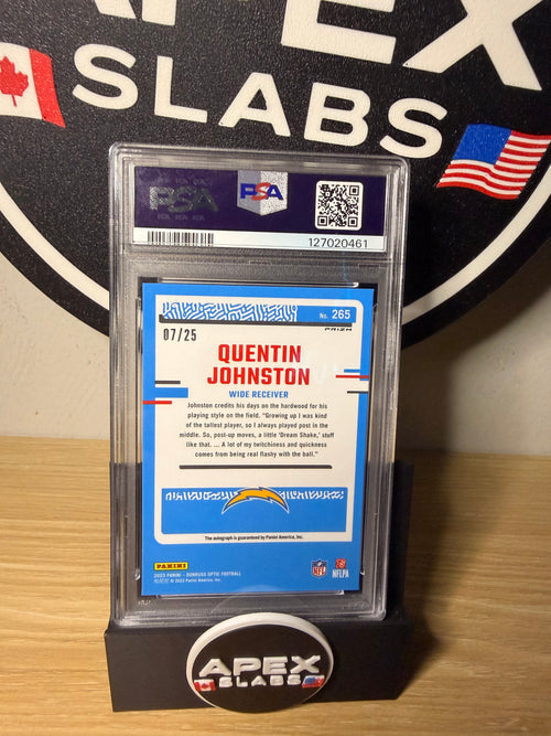 2023 Panini Donruss Optic Quentin Johnston #265 /25 !