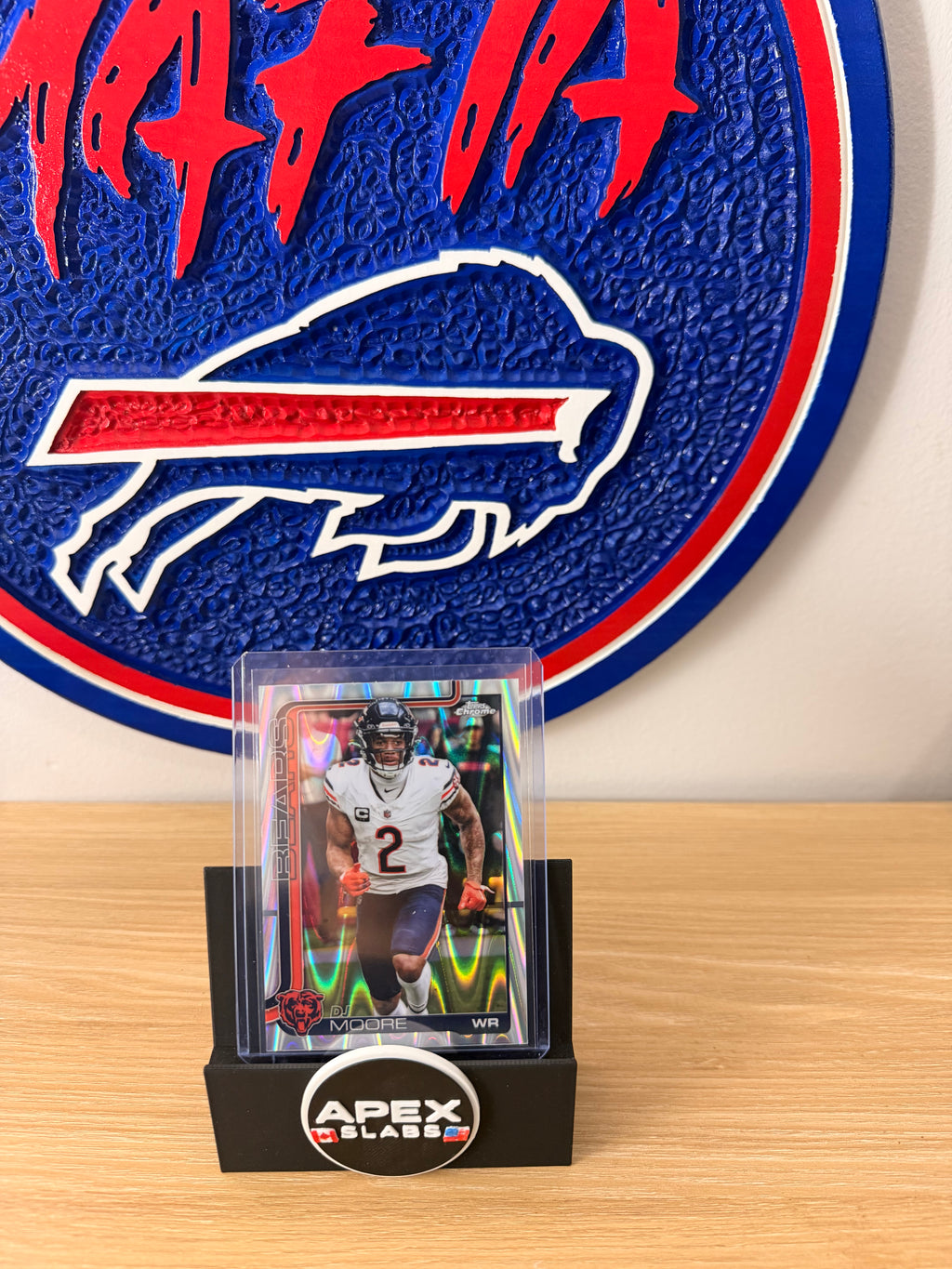 2025 Topps Chrome DJ Moore Raywave Refractor Bears Bills #48