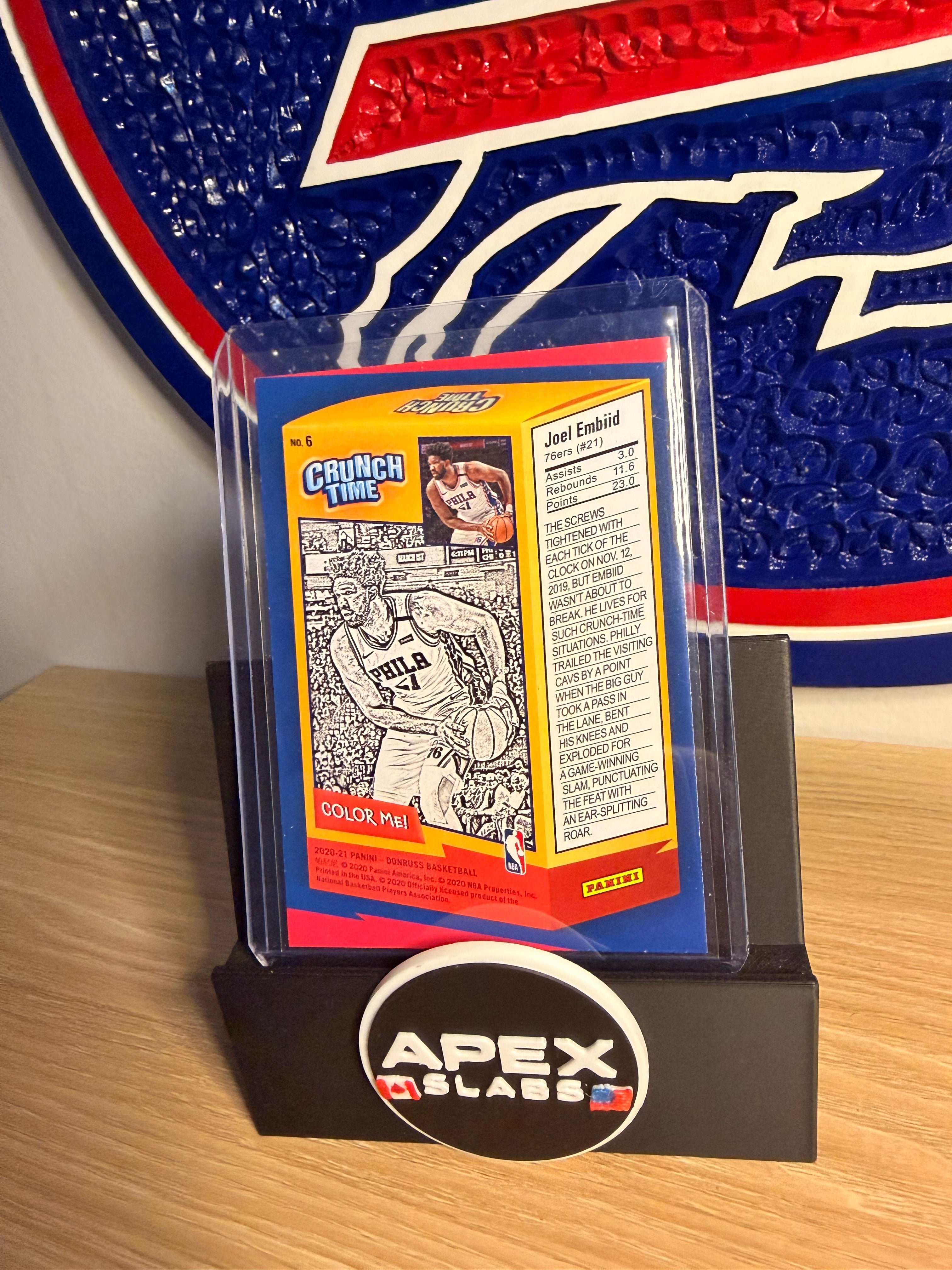 2020-21 Panini Donruss Crunch Time #6 Joel Embiid Philadelphia 76ers