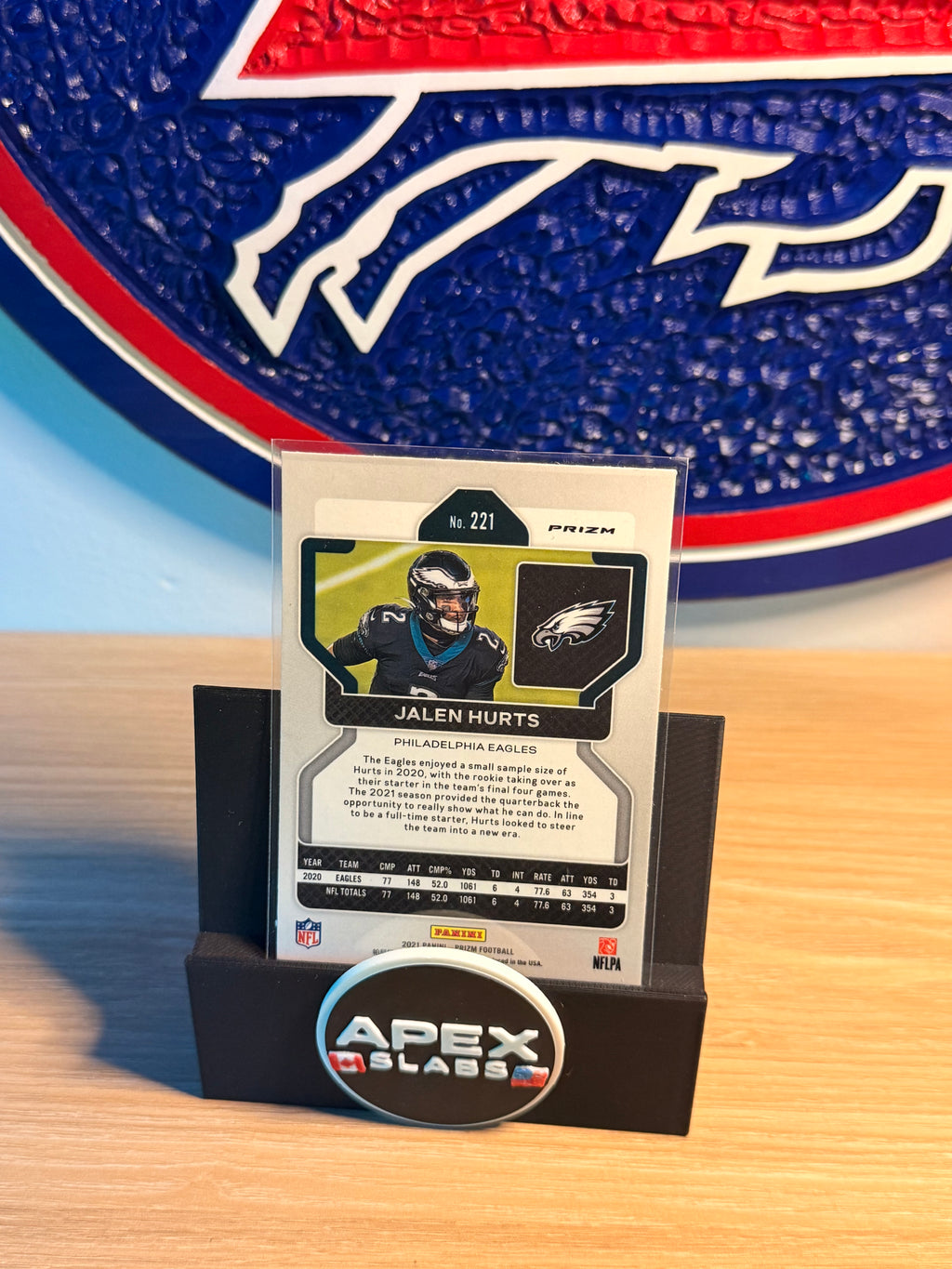 2021 Panini Prizm Jalen Hurts #221 Rouge Glacé