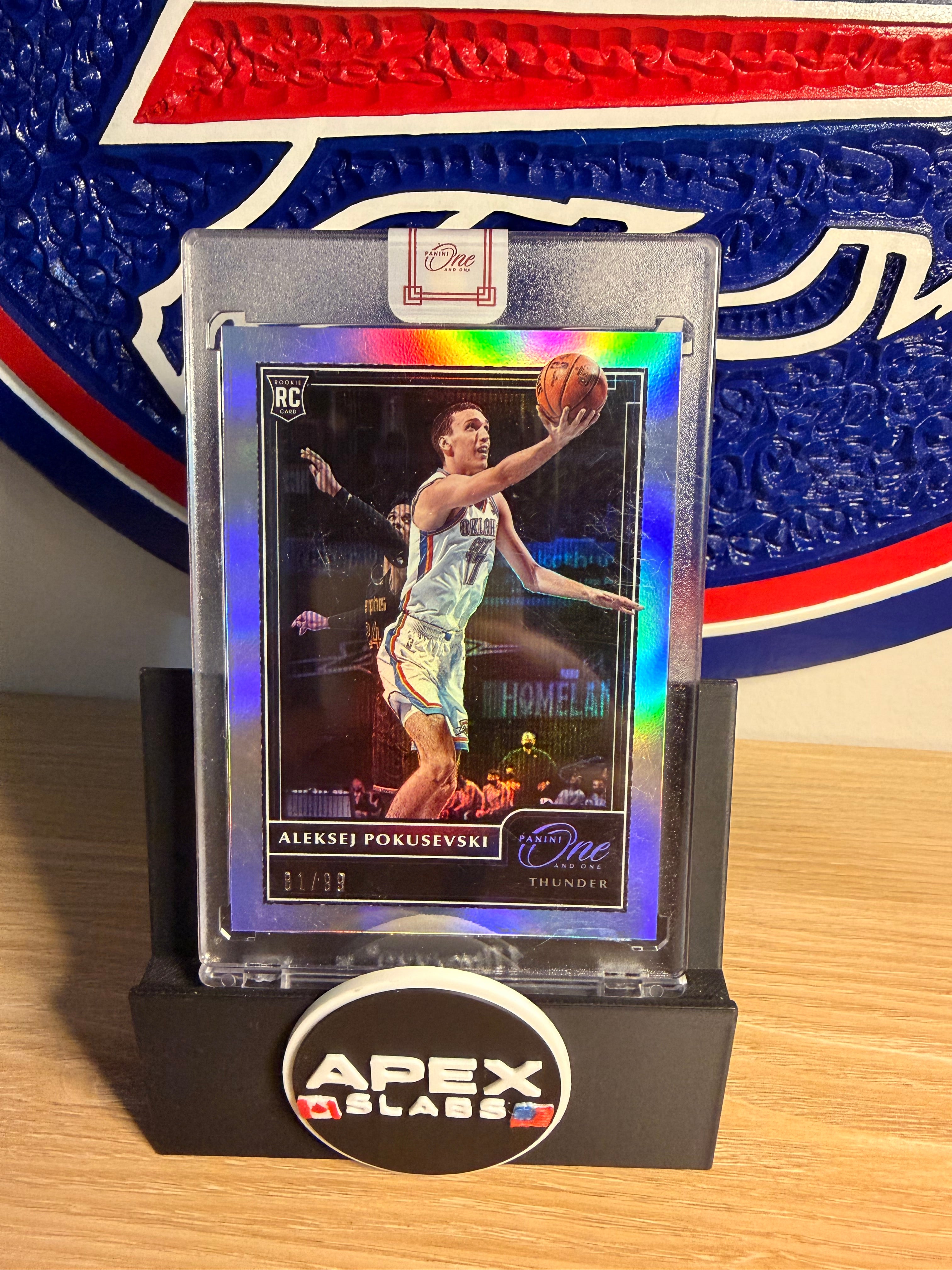 2020-21 Panini One And One #126 Aleksej Pokusevski OKC Thunder RC Rookie /99