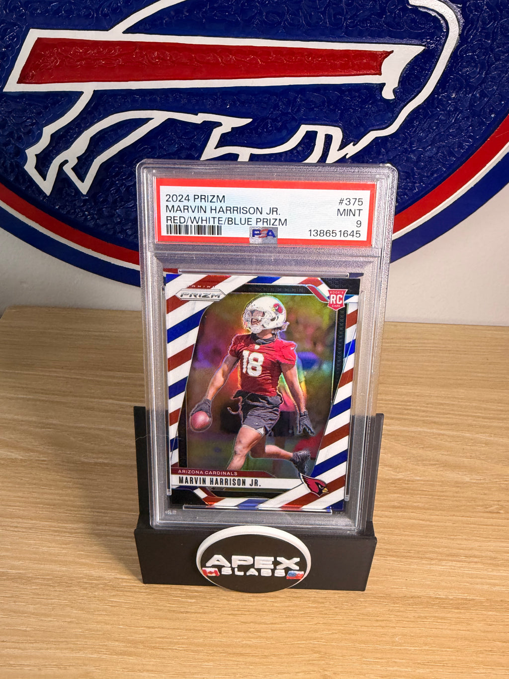 Marvin Harrison Jr. #375
Red White & Blue Prizm (RC) PSA 9