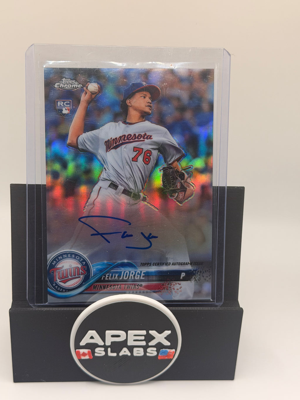 2018 Topps Chrome Felix Jorge Rookie Auto
