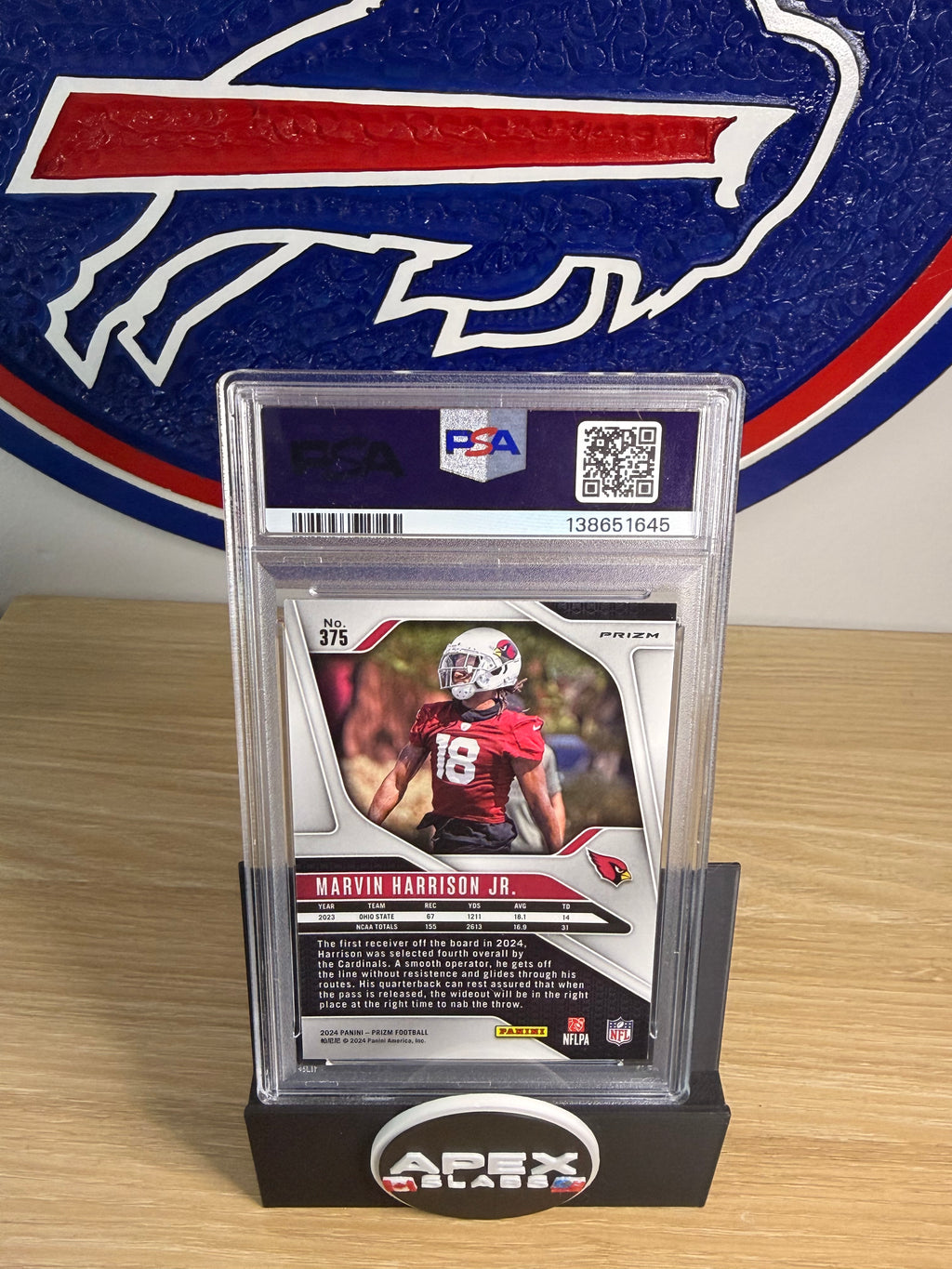 Marvin Harrison Jr. #375
Red White & Blue Prizm (RC) PSA 9