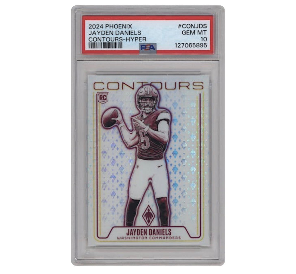 Jayden Daniels – 2024 Phoenix Contours Hyper RC – #CONJDS – PSA 10 GEM MINT