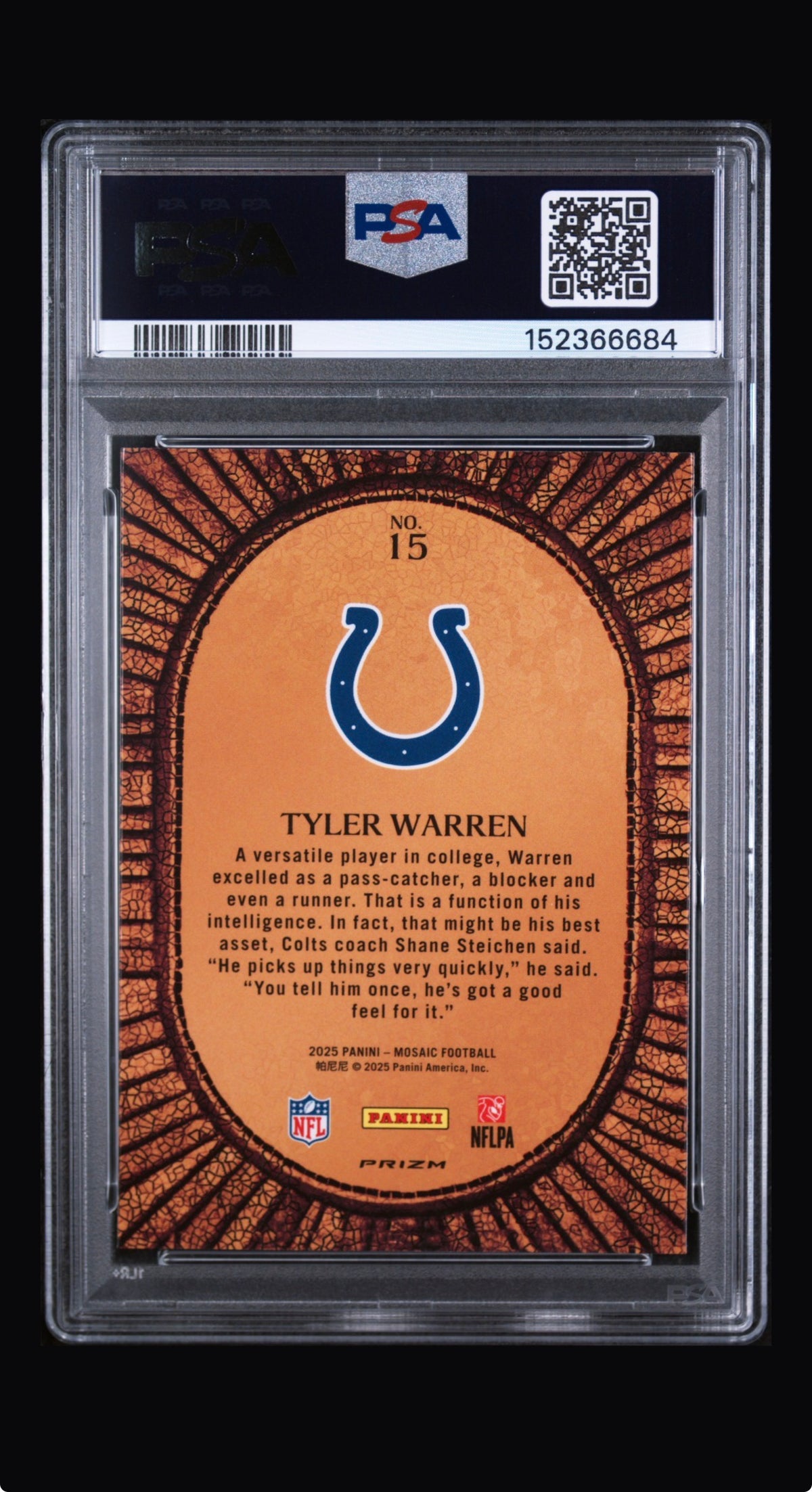 2025 Panini Mosaic Micro Mosaic Tyler Warren #15