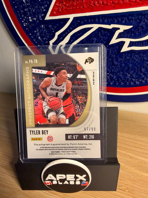 2020-21 Prizm Draft Picks Tyler Bey Red Ice Cracked Prizm Auto # PA-TB 16/99