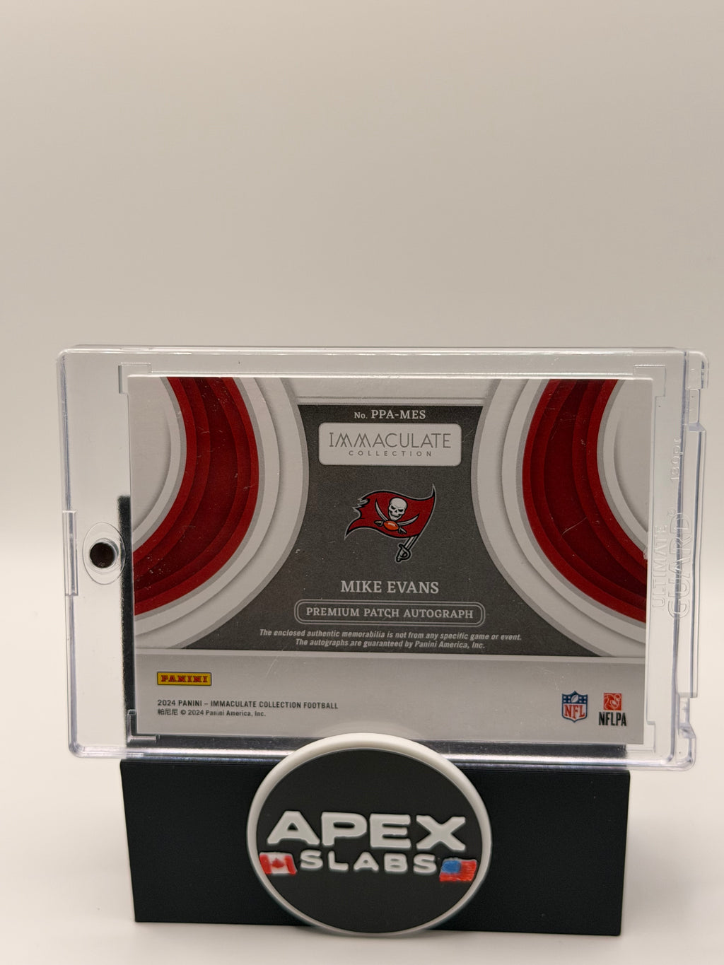 2024 Immaculate collection Mike evans patch auto /99
