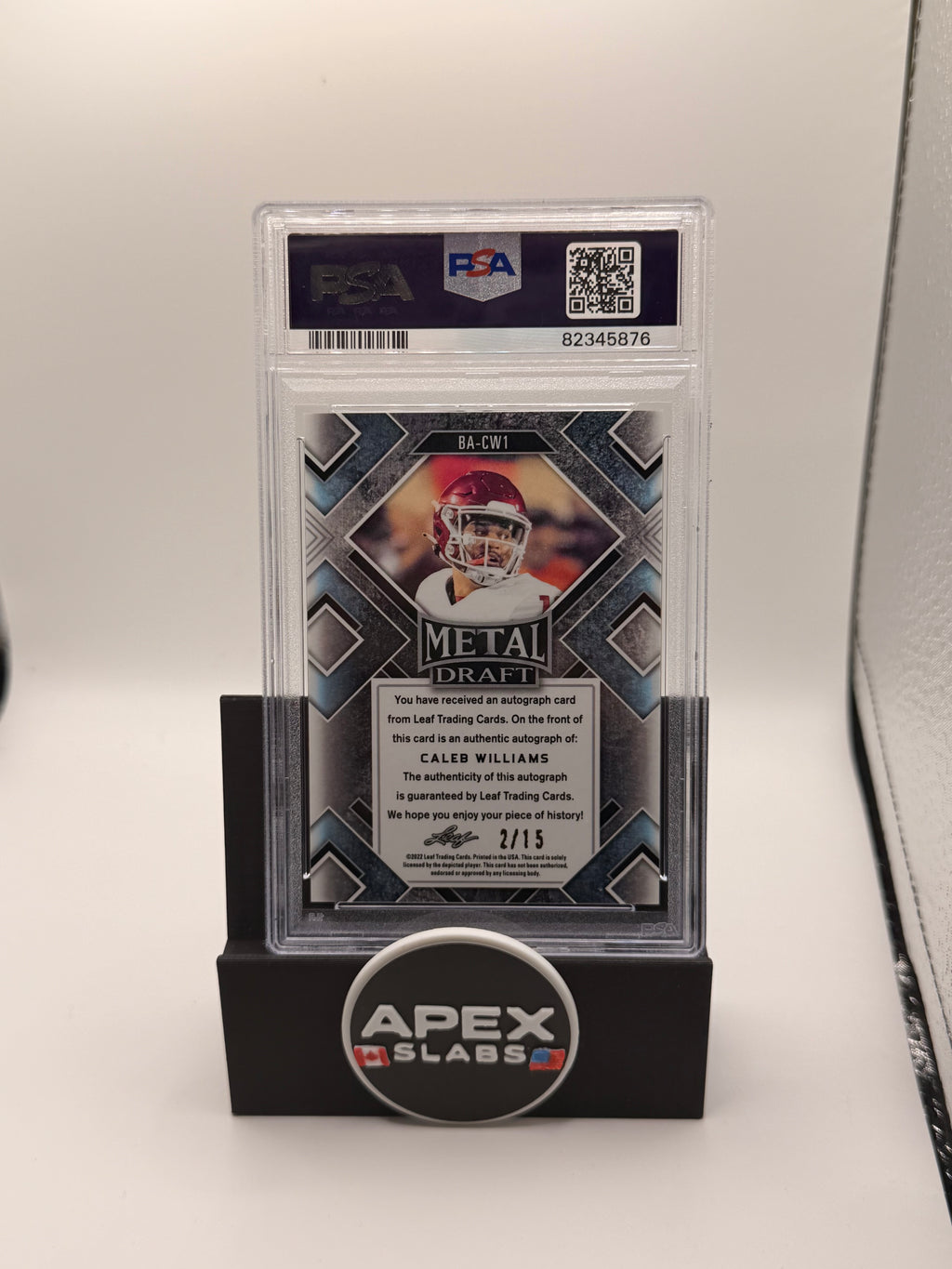 2022 Leaf Metal Draft Autographs Caleb Williams /15
