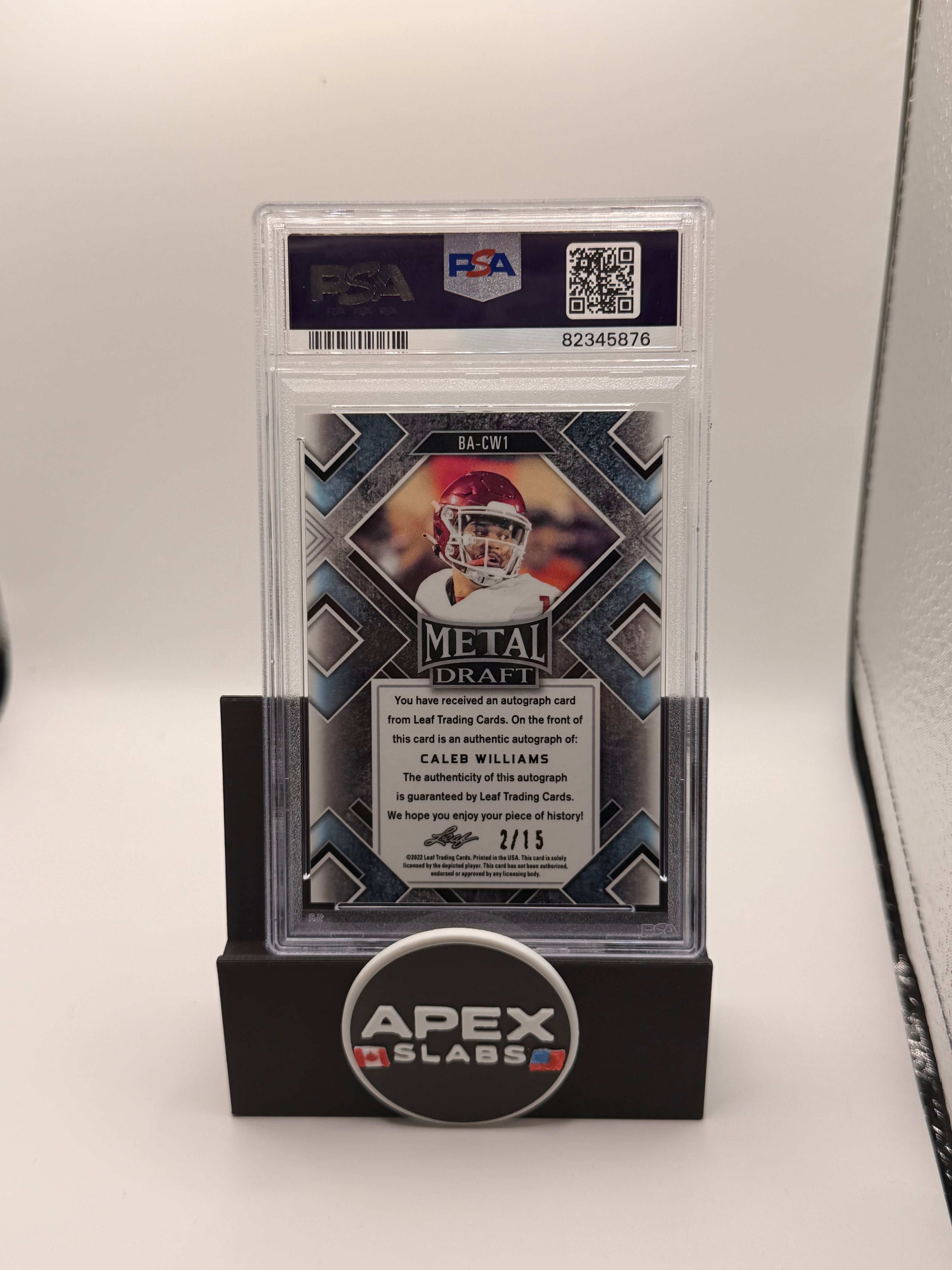 2022 Leaf Metal Draft Autographs Caleb Williams /15