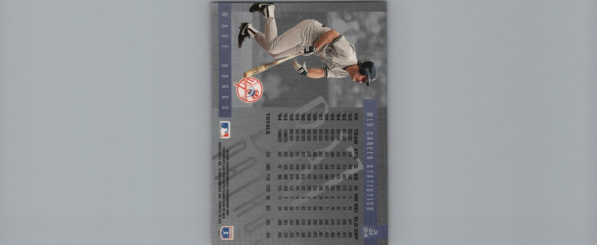 1995 Leaf Limited #3 Wade Boggs Bat Patrol