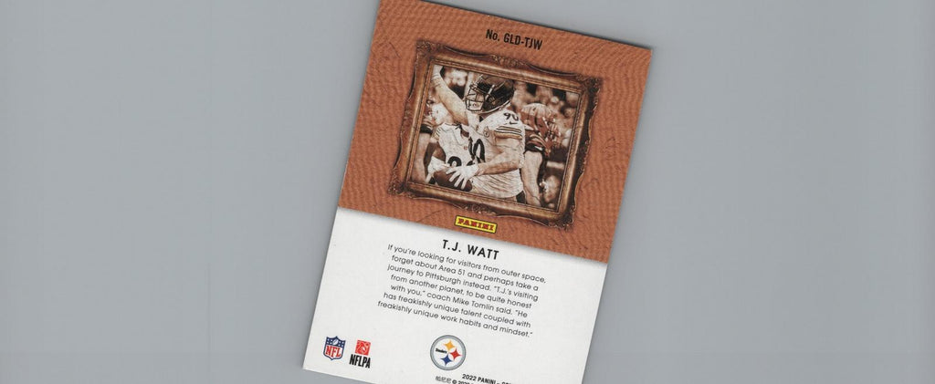 2022 Panini Contenders #GLD-TJW T.J. Watt Gladiators Emerald
