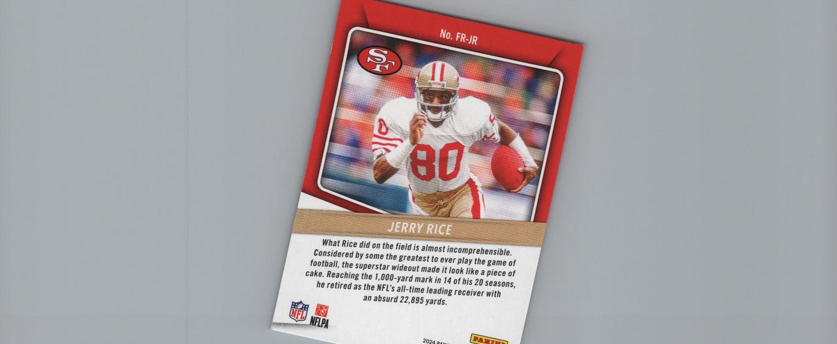2024 Panini Prestige #FR-JR Jerry Rice For the Record Xtra Points Green #/149