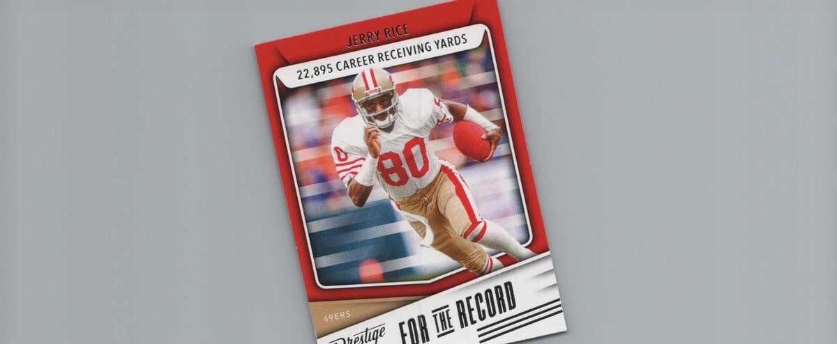 2024 Panini Prestige #FR-JR Jerry Rice For the Record Xtra Points Green #/149