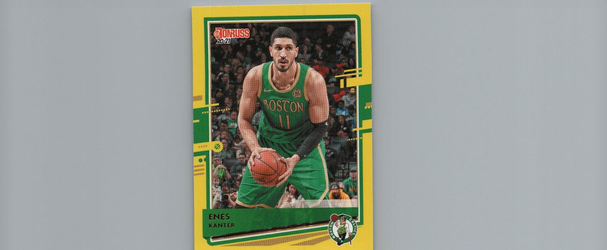 2020-21 Donruss #27 Enes Kanter Yellow Flood