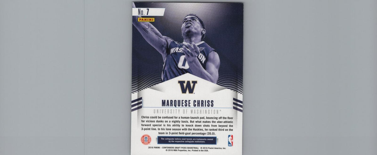 2016 Panini Contenders Draft Picks #7 Marquese Chriss Class Reunion