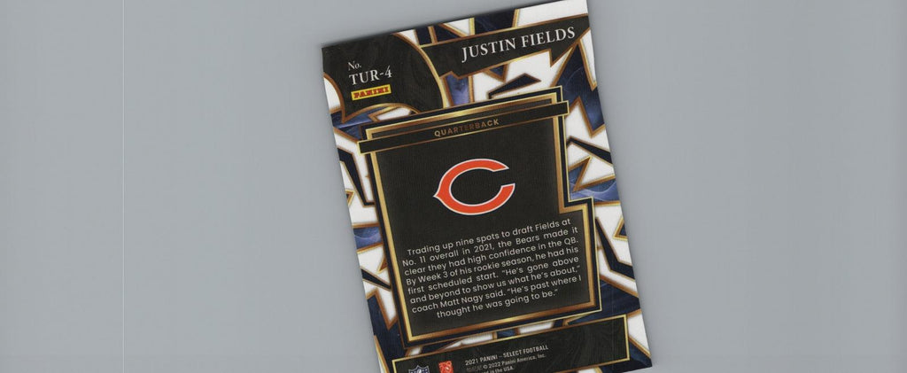 2021 Panini Select #TUR-4 Justin Fields Turbocharged