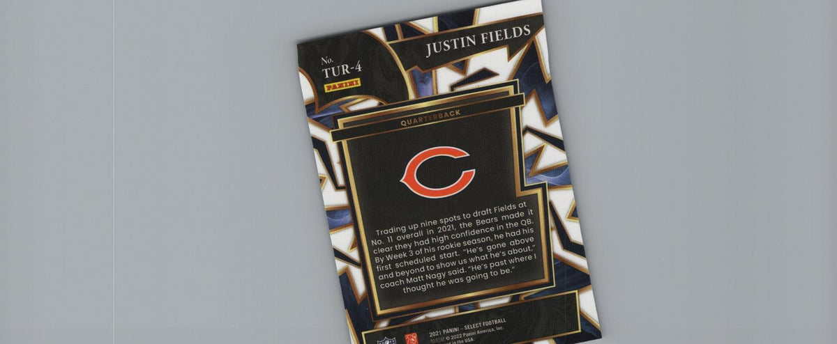 2021 Panini Select #TUR-4 Justin Fields Turbocharged