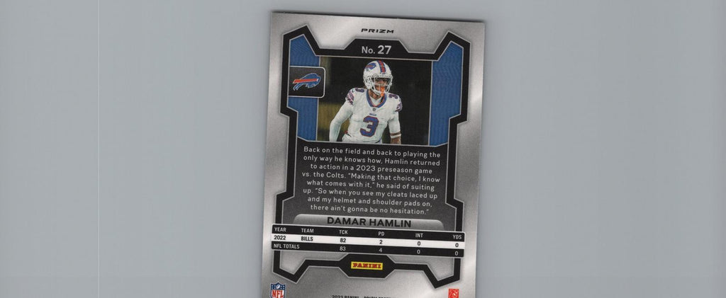 2023 Panini Prizm red white blue #27 Damar Hamlin