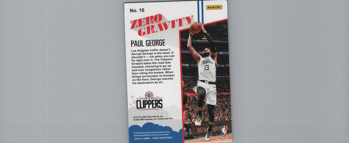 2020-21 Hoops #16 Paul George Zero Gravity