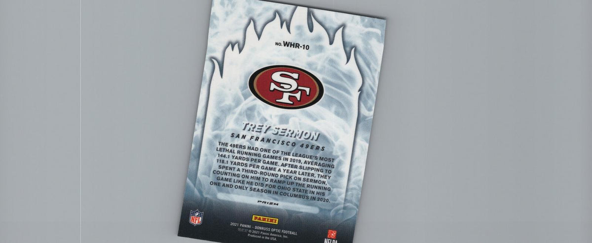 2021 Donruss Optic #WHR-10 Trey Sermon White Hot Rookies