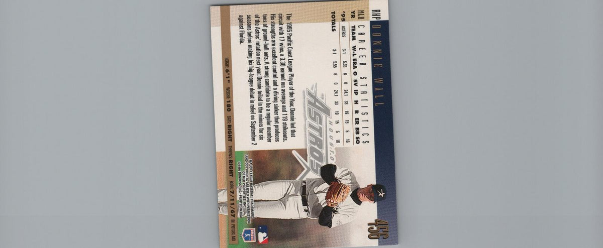 1996 Donruss #456 Donne Wall Press Proofs