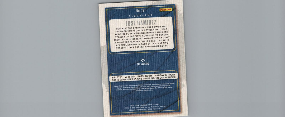 2021 Panini Diamond Kings #79 Jose Ramirez Artist's Proof Blue