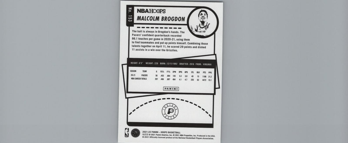 2021-22 Hoops #153 Malcolm Brogdon