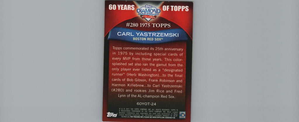 2011 Topps #60YOT-24 Carl Yastrzemski 60 Years of Topps