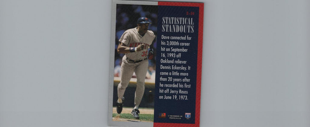 1994 Leaf #8 Dave Winfield Statistical Standouts