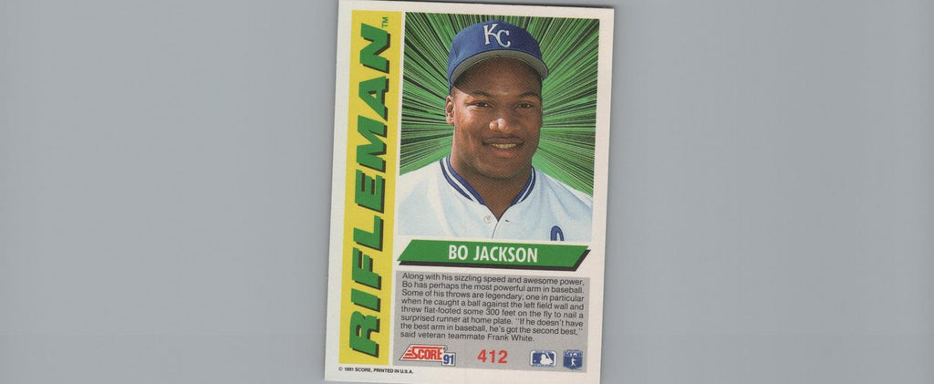 1991 Score #412 Bo Jackson