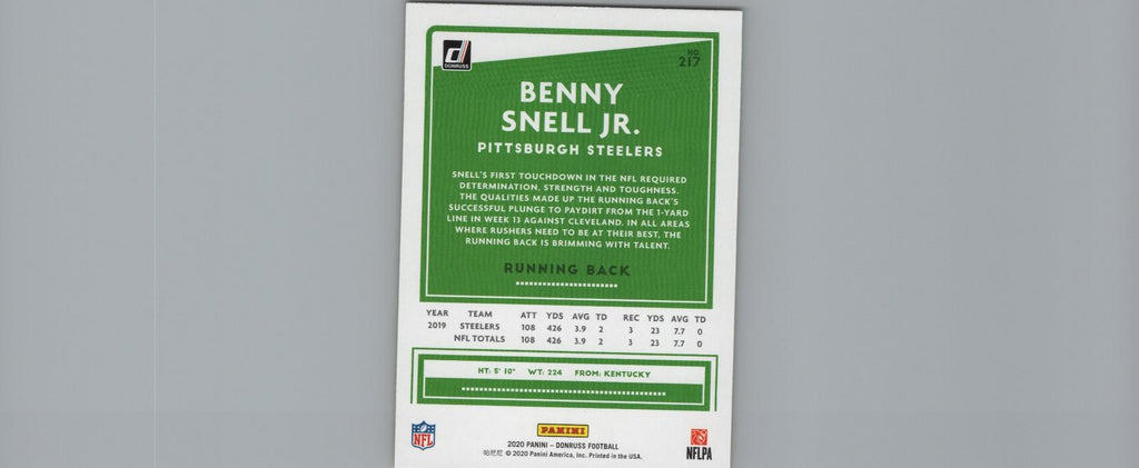 2020 Donruss #217 Benny Snell Jr.
