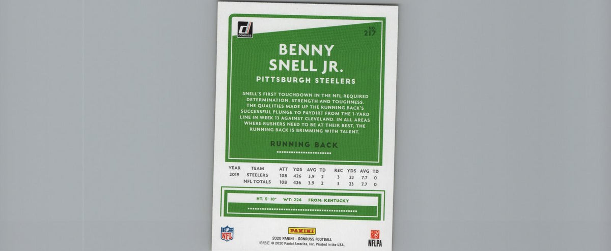 2020 Donruss #217 Benny Snell Jr.