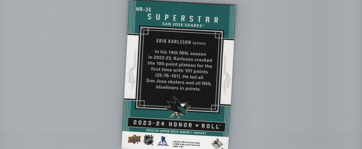 2023-24 Upper Deck #HR-35 Erik Karlsson Honor Roll