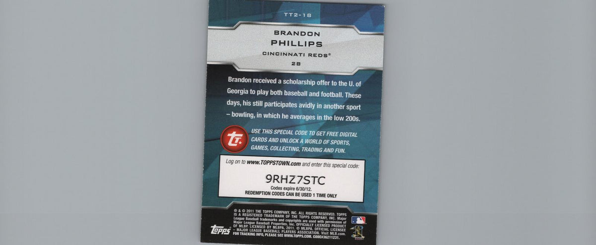 2011 Topps #TT2-18 Brandon Phillips Topps Town (Series Two)