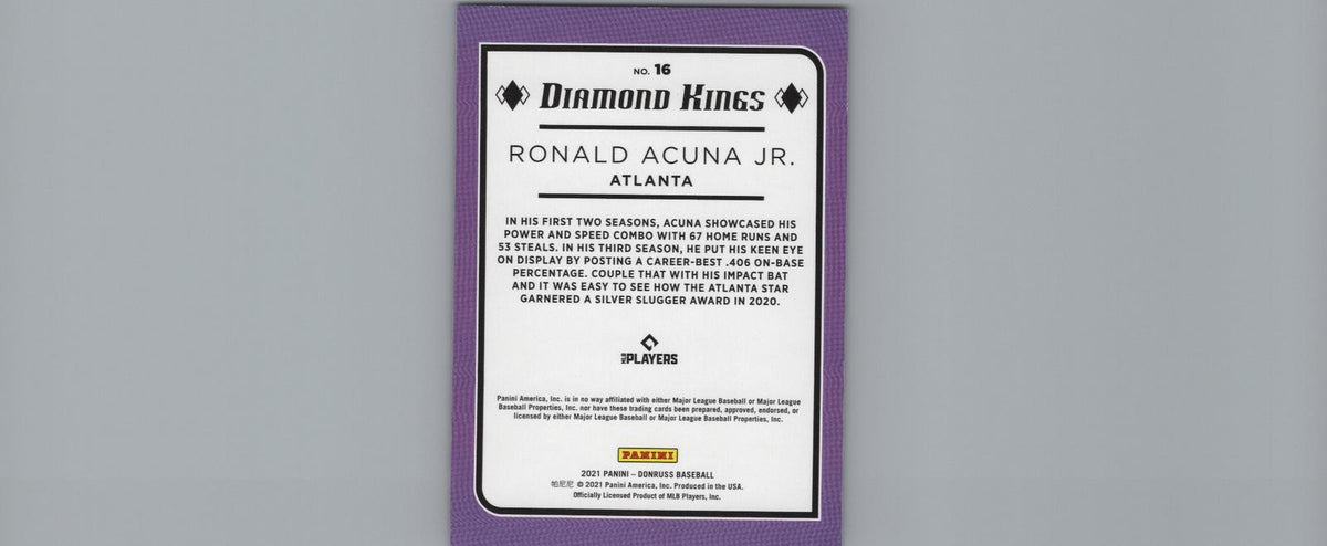 2021 Donruss #16 Ronald Acuna Jr.
